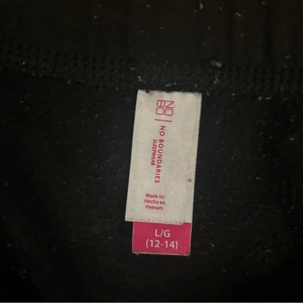 No Boundaries Black Track Pants with Love 82 Graphic Design joggers - Picture 4 of 4